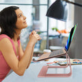 Ergonomic Aluminum Laptop Mount | Computer Stand & Holder - Compatible with Macbook, HP, Lenovo, Samsung, Huawei & More (10-17.3