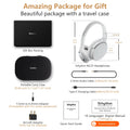 NC25 Active Noise Cancelling Headphones Bluetooth 5.3,ANC Stereo Headset Over-Ear with Hi-Fi,Mic,50H Playtime,Voice Assistant,Low Latency Game Mode