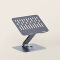 Adjustable Aluminum Laptop Stand for Desk with USB C Dock Ergonomic Laptop Riser USB C Hub for Macbook Windows Notebook