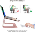 Ergonomic Aluminum Laptop Mount | Computer Stand & Holder - Compatible with Macbook, HP, Lenovo, Samsung, Huawei & More (10-17.3