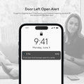 U-Bolt Wifi Smart Lock (Black) with Door Sensor, 5-In-1 Keyless Entry Deadbolt with Built-In Wifi, Bluetooth and Keypad, Smart Lock Front Door, ANSI Grade 1 Certified