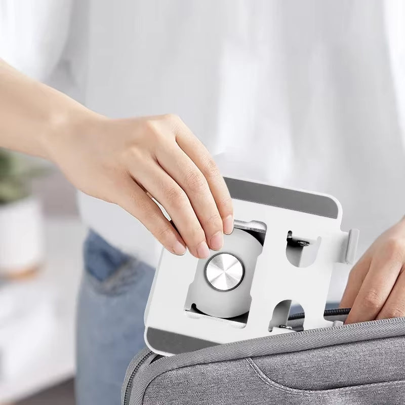 Adjustable Tablet Phone Computer Stand & 360 Rotating Base Foldable Laptop Riser Desk Holder for Macbook Ipad 4-12 Inch Device