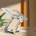 Adjustable Tablet Phone Computer Stand & 360 Rotating Base Foldable Laptop Riser Desk Holder for Macbook Ipad 4-12 Inch Device