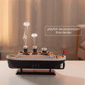 Jellyfish Aromatherapy Machine Small Retro Ship Humidifier Desktop Home Use Colorful Lights Aromatherapy Machine for Home Room