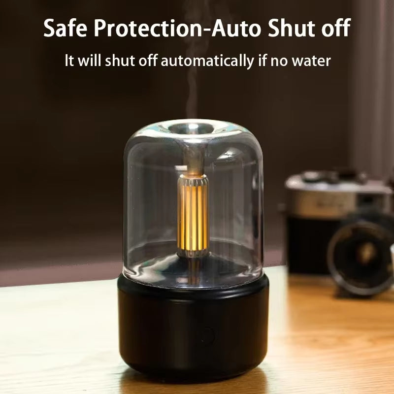 New Essential Oil Aroma Diffuser Mini USB Air Humidifier with LED Night Light Desktop Mist Sprayer Home Aromatherapy Diffuser