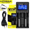 Lii-Pd2 LII-PD4 Battery Charger for 18650 26650 21700 18350 AA AAA 3.7V/3.2V/1.2V Lithium Nimh Batteries
