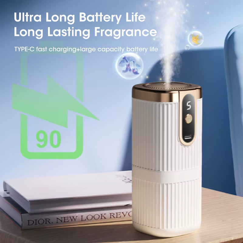 Mini Aromatherapy Machine Intelligent Essential Oil Diffuser USB Charging Five Level Adjustment Room Toilet Air Humidification