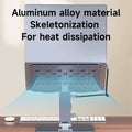 Adjustable Aluminum Laptop Stand for Desk with USB C Dock Ergonomic Laptop Riser USB C Hub for Macbook Windows Notebook