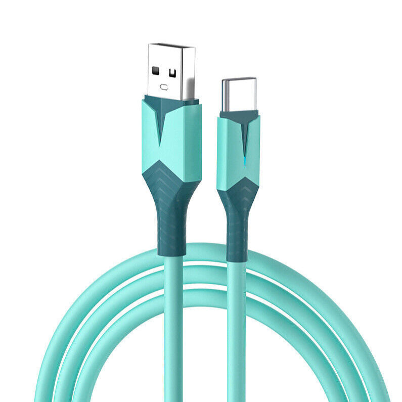 USB Cable FAST Charger Charging Type-C Cord with LED Light Universal