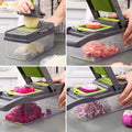 Vegetable Shredder Cocina Multifunctional Household Vegetable Cutter Carrot Onion Dicing Julienne Slicing Tool Fruit Slicer