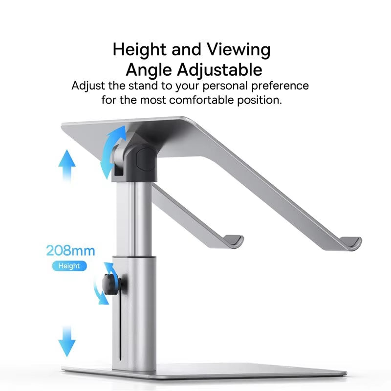Laptop Stand for Macbook Air Pro Foldable Aluminum Vertical Notebook Stand Scalable Adjustable Support Tablet Kickstand