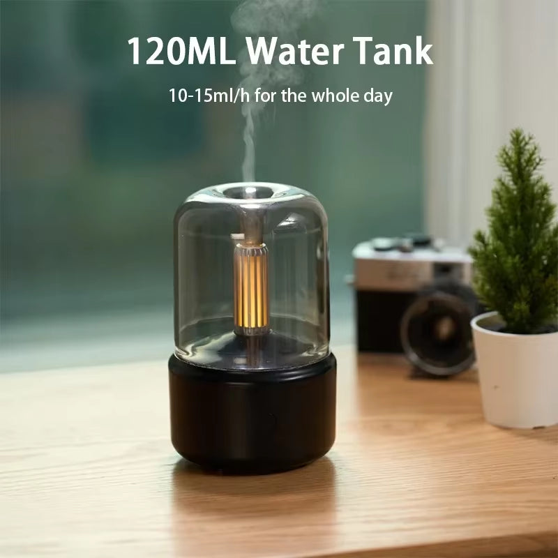 New Essential Oil Aroma Diffuser Mini USB Air Humidifier with LED Night Light Desktop Mist Sprayer Home Aromatherapy Diffuser