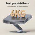 Adjustable Aluminum Laptop Stand for Desk with USB C Dock Ergonomic Laptop Riser USB C Hub for Macbook Windows Notebook