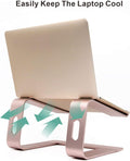 Ergonomic Aluminum Laptop Mount | Computer Stand & Holder - Compatible with Macbook, HP, Lenovo, Samsung, Huawei & More (10-17.3