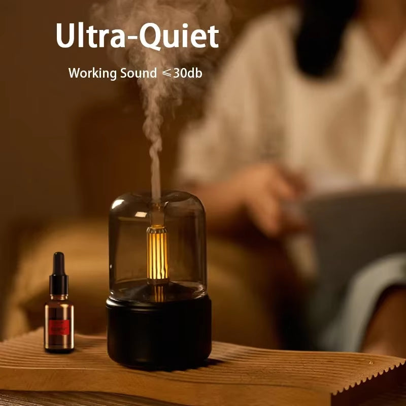 New Essential Oil Aroma Diffuser Mini USB Air Humidifier with LED Night Light Desktop Mist Sprayer Home Aromatherapy Diffuser