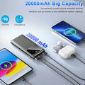 Portable Charger, 20000Mah Power Bank, 22.5W Fast Charging Battery Pack with Usb-C/Usb-A Output, Digital Display Portable Phone Charger for Iphone 16/15/14/13 Pro Samsung Google LG Ipad Airpods