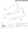 Ergonomic Aluminum Laptop Mount | Computer Stand & Holder - Compatible with Macbook, HP, Lenovo, Samsung, Huawei & More (10-17.3