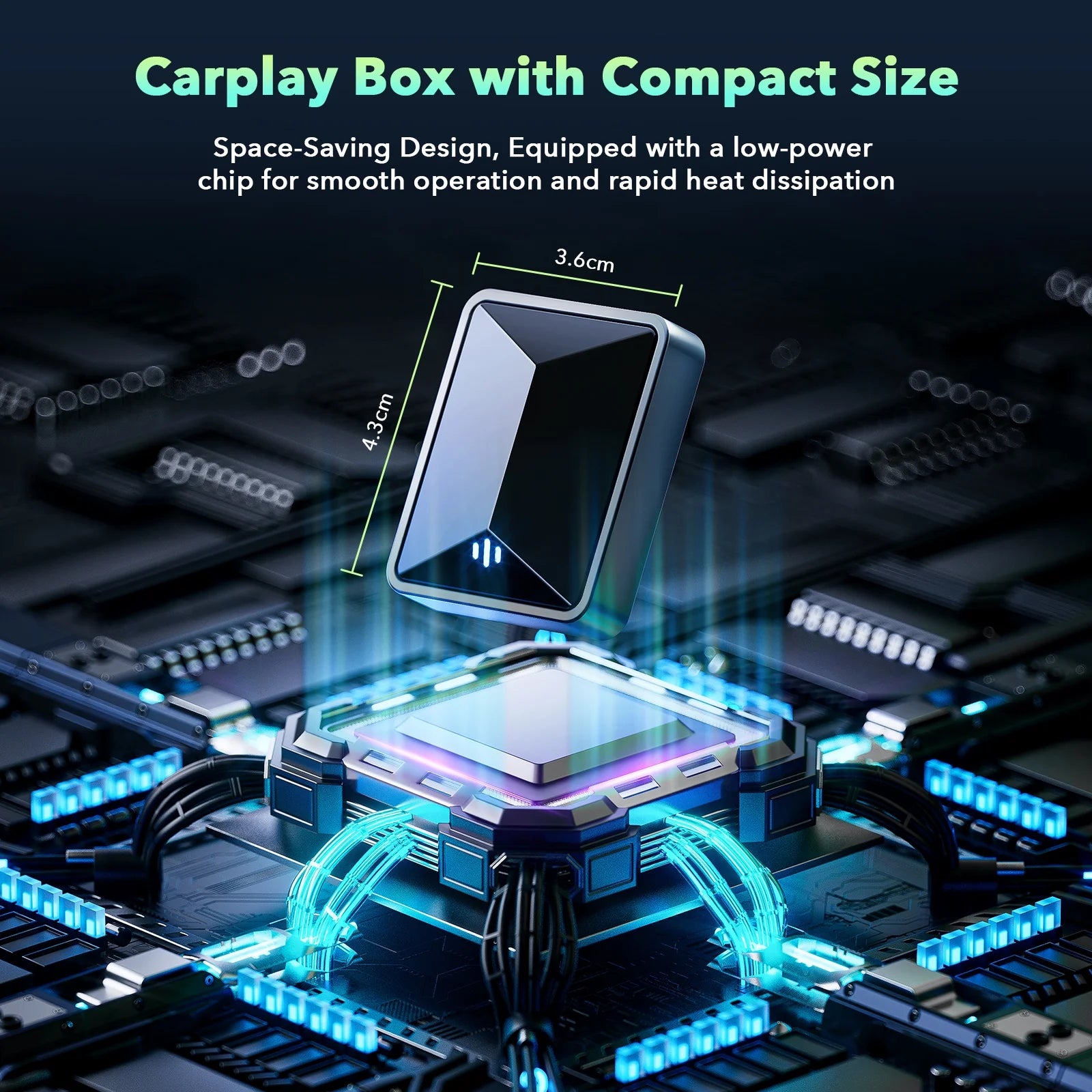 Wireless Android Auto Adapter 5.8 Ghz Wifi Plug and Play Converts Wired to Wireless for OEM Factory Wired Android Auto Direct Plug-In Type-C Adapter Easy Setup