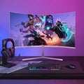 27 Inch PC Computer Screen,1800R Curved Gaming 280Hz Monitors, FHD 1080P 1Ms, Freesync, 98% Srgb,178 ° Angle View Hdmi2.0、Displayport, Compatible with Wall-Mounted 100 * 100Mm-White