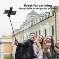 Selfie Stick, 40In Retractable  with Remote, 2 Level Fill Light, Selfie Tripod for Iphone Android