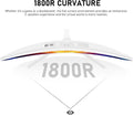 27 Inch PC Computer Screen,1800R Curved Gaming 280Hz Monitors, FHD 1080P 1Ms, Freesync, 98% Srgb,178 ° Angle View Hdmi2.0、Displayport, Compatible with Wall-Mounted 100 * 100Mm-White