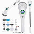 8-In-1 Multifunctional Electric Cleaning Brush Bathroom Kitchen Brush Cleaning with LED Nightlight Rotatable Household Brush