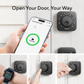 U-Bolt Wifi Smart Lock (Black) with Door Sensor, 5-In-1 Keyless Entry Deadbolt with Built-In Wifi, Bluetooth and Keypad, Smart Lock Front Door, ANSI Grade 1 Certified