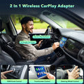 Wireless Android Auto Adapter 5.8 Ghz Wifi Plug and Play Converts Wired to Wireless for OEM Factory Wired Android Auto Direct Plug-In Type-C Adapter Easy Setup